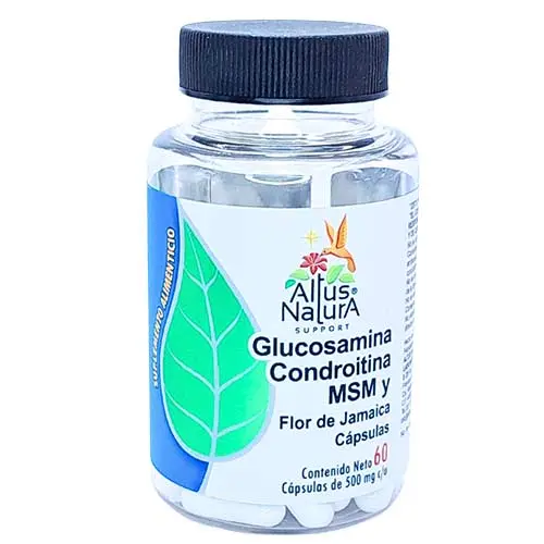 Glucosamina,
Condroitina, MSM y Flor
de Jamaica