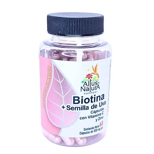 Biotina con Semilla de Uva