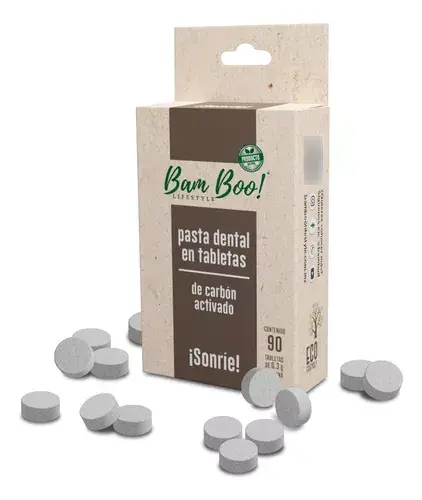Pasta Dental Solida Carbon Activado Tabletas
